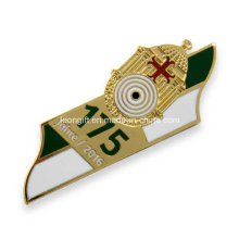 Zinc Alloy Police Gold Lapel Pin for Award